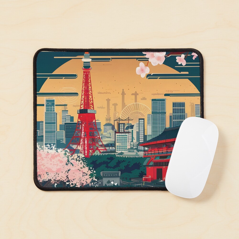 Tokyo Travel Poster Sticker