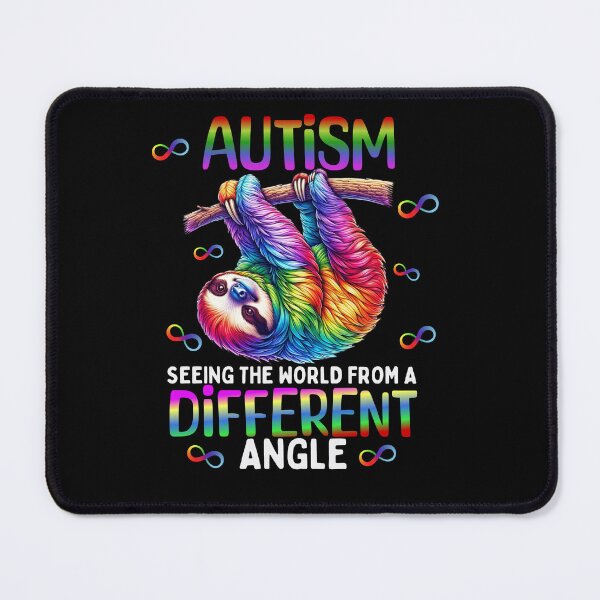 Artikelvorschau, Autismus-Regenbogenfaultier sieht die Welt aus einem anderen Blickwinkel entworfen und verkauft von BeansHotTees.