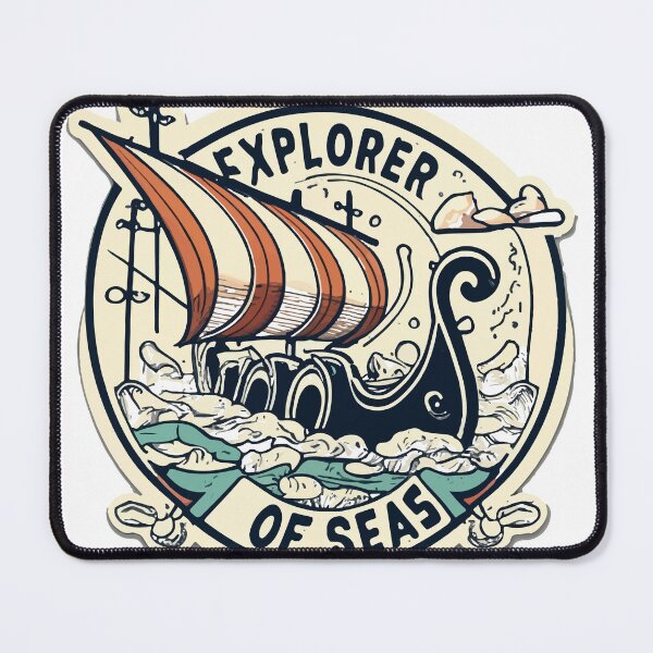 Item preview, Viking Explorer of Seas - Vintage Longboat Design designed and sold by NiftyWrx.