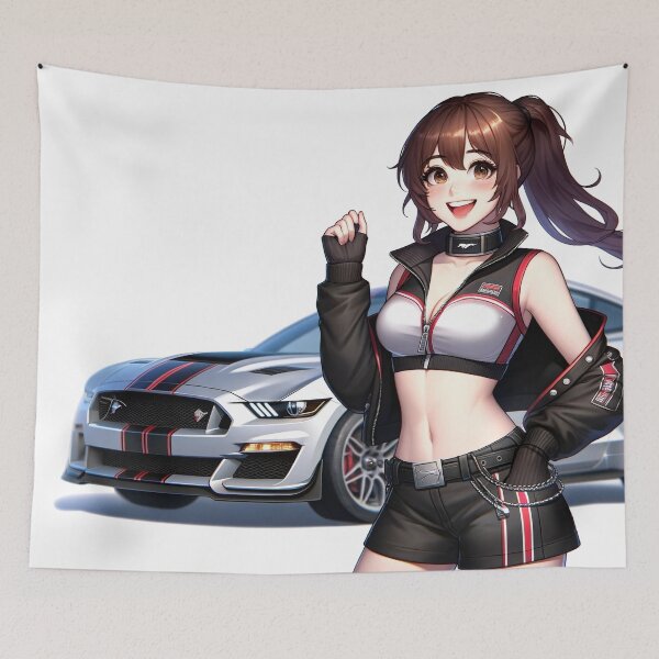Artikelvorschau, Mustang-Anime-Mädchen entworfen und verkauft von BitterSilver.