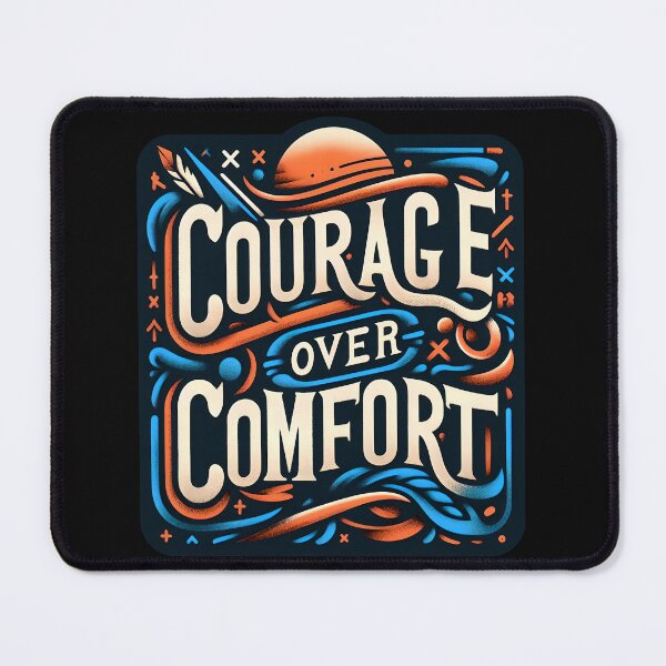 Item preview, Courage over comfort, typography designed and sold by maxmaj.