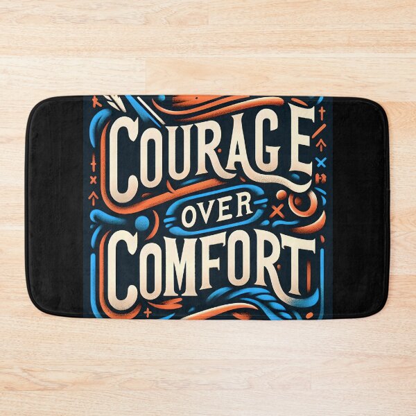 Item preview, Courage over comfort, typography designed and sold by maxmaj.