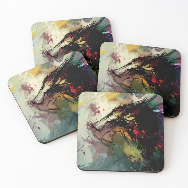 Item preview, Abstract Wolf On A Colorful Background designed and sold by Robin Jonsson.