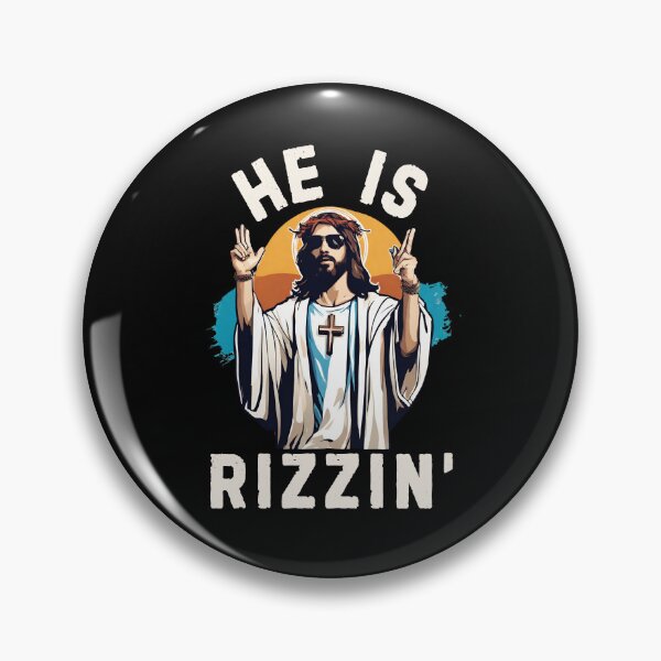 Artikelvorschau, Er ist Rizzin. Lustiges Oster-Jesus-Meme The Rizz entworfen und verkauft von MKCollabs.