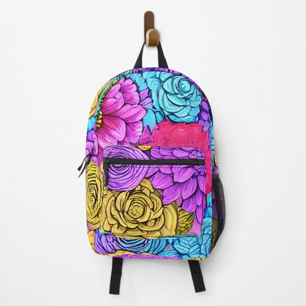 Item preview, Multicolored pink flower patterns designed and sold by Astralia.