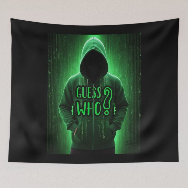 Item preview, Guess Who; Cyberpunk; Hacker;  designed and sold by StickerApe.