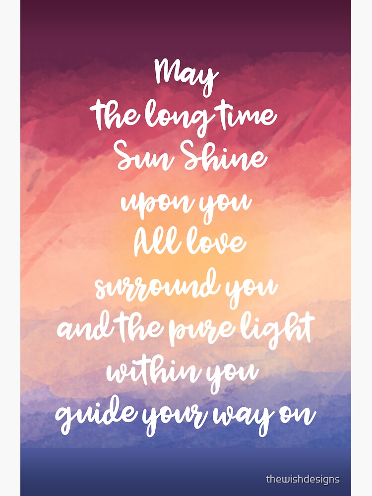 WHEN THE SUN SHINES ON YOUR WAYの作品