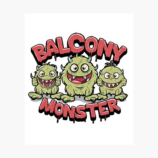 Item preview, Balcony Monster.. designed and sold by swiftbinaries.