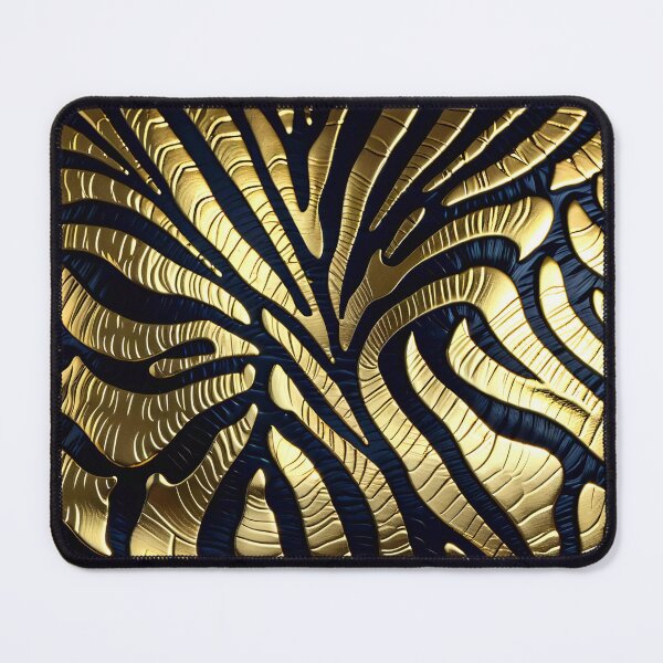 Item preview, Abstract Golden Zebra Skin Pattern designed and sold by TheArtOfPat.