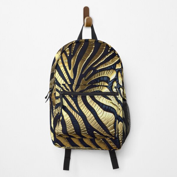 Item preview, Abstract Golden Zebra Skin Pattern designed and sold by TheArtOfPat.