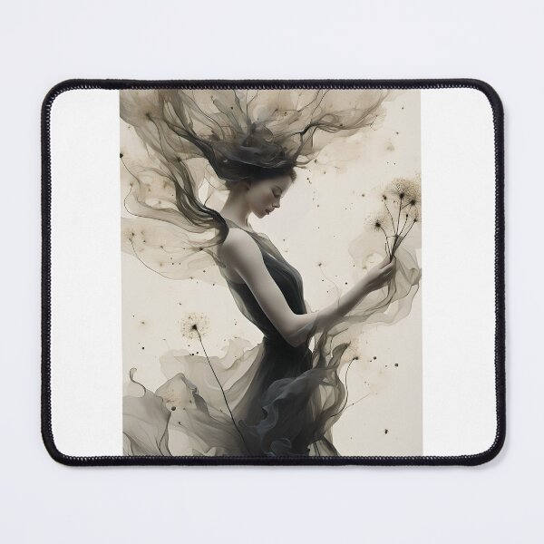 Item preview, Lady With Dandelions - Oneiric Artwork designed and sold by JoyPhotoArt.