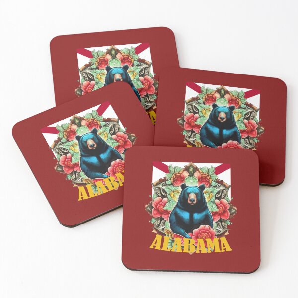 Item preview, Black Bear, Camellia And Hydrangea Alabama State designed and sold by taiche.