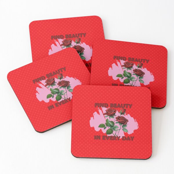 Item preview, Beauty in Bloom, Red Roses & Pink Abstract Splash designed and sold by southerndoll67.