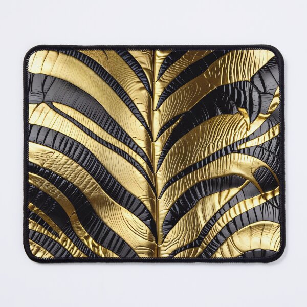 Item preview, Abstract Golden Zebra Skin Pattern designed and sold by TheArtOfPat.