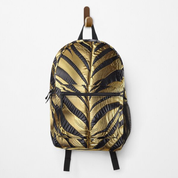 Item preview, Abstract Golden Zebra Skin Pattern designed and sold by TheArtOfPat.