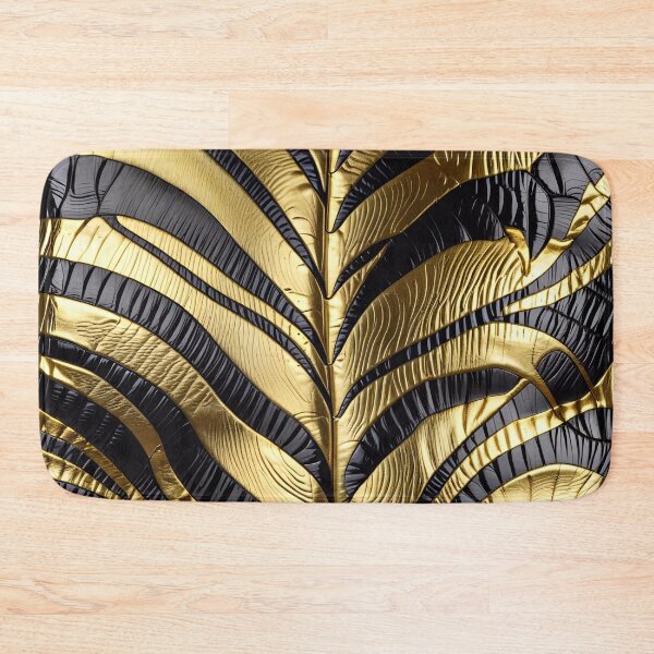 Item preview, Abstract Golden Zebra Skin Pattern designed and sold by TheArtOfPat.