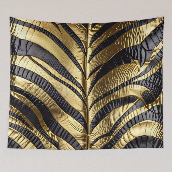 Item preview, Abstract Golden Zebra Skin Pattern designed and sold by TheArtOfPat.