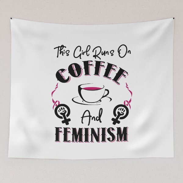 Item preview, This Girl Runs On Coffee and Feminism designed and sold by KsuAnn.