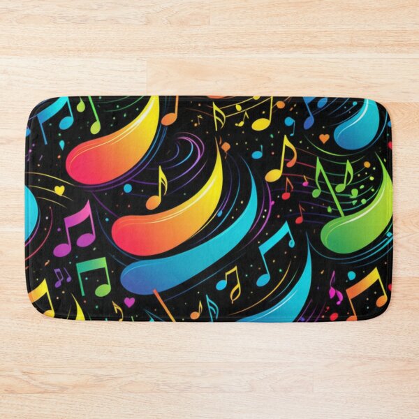 Item preview, Musical notes in fluorescent colors designed and sold by Artbellachi.