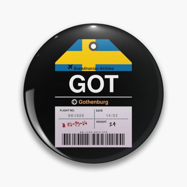 Item preview, Gothenburg Luggage Tag designed and sold by RabbitK.