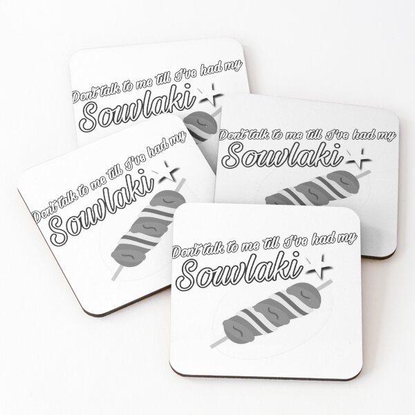 Item preview, Funny Souvlaki (Don't Talk To Me Till I've Had My Souvlaki) designed and sold by thesouvlakis.