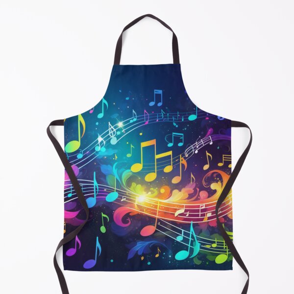 Item preview, Neon colored musical notes designed and sold by Artbellachi.