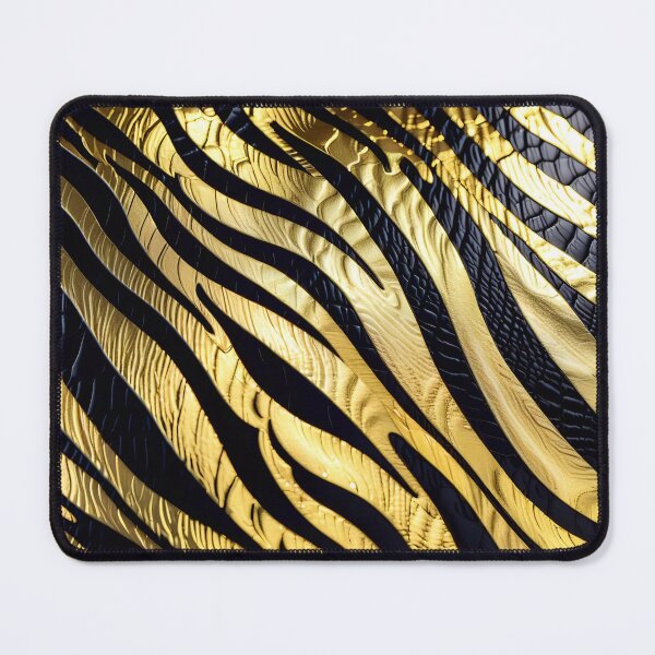 Item preview, Abstract Golden Zebra Skin Pattern designed and sold by TheArtOfPat.