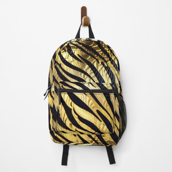 Item preview, Abstract Golden Zebra Skin Pattern designed and sold by TheArtOfPat.