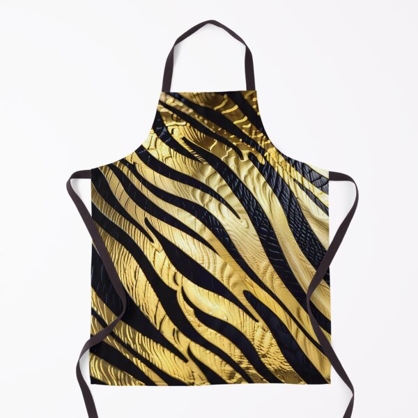 Item preview, Abstract Golden Zebra Skin Pattern designed and sold by TheArtOfPat.
