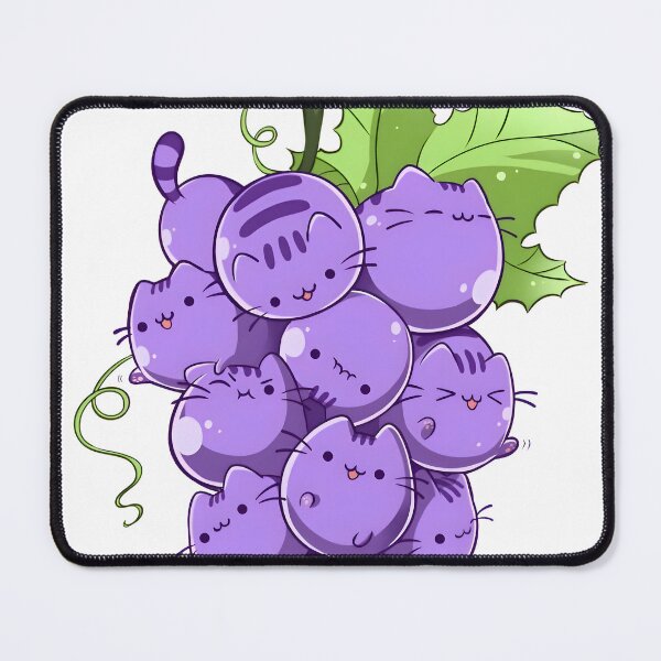 Item preview, cute and kawaii grape cat designed and sold by Isa00j.