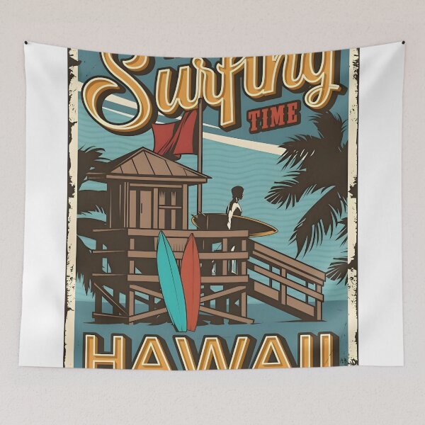Item preview, cool good vintage surfing poster for decoration designed and sold by Isa00j.