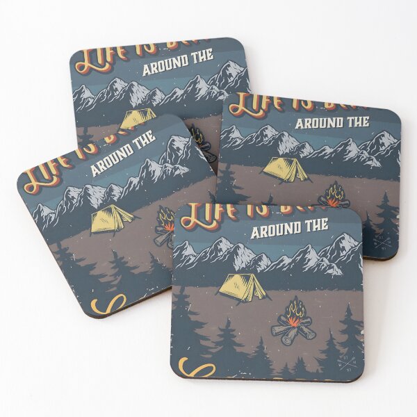 Item preview, cool good vintage campfire poster for decoration designed and sold by Isa00j.