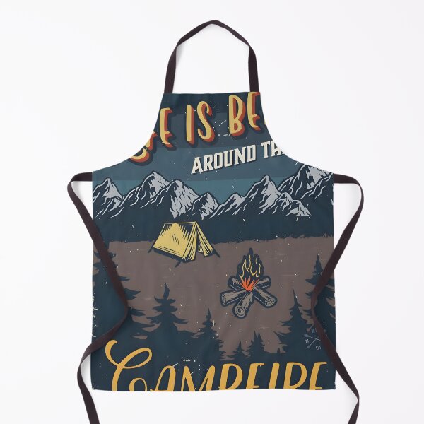 Item preview, cool good vintage campfire poster for decoration designed and sold by Isa00j.
