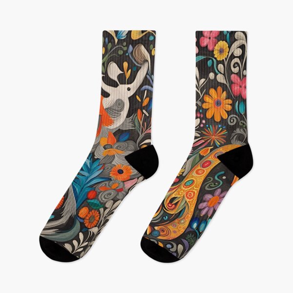 Item preview, Whimsical Garden, Otomi pattern  designed and sold by Manitarka.