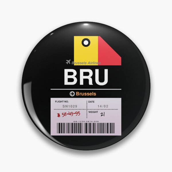 Item preview, Brussels Luggage Tag designed and sold by RabbitK.