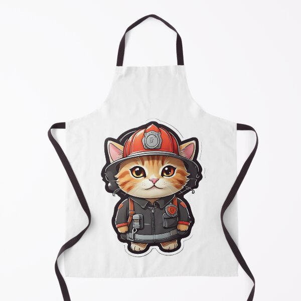 Item preview, Firefighter Cat designed and sold by keylaMillson.