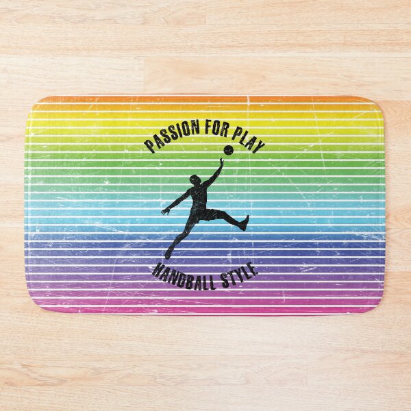 Item preview, Black silhouette of a man with a handball designed and sold by HarridanCreates.