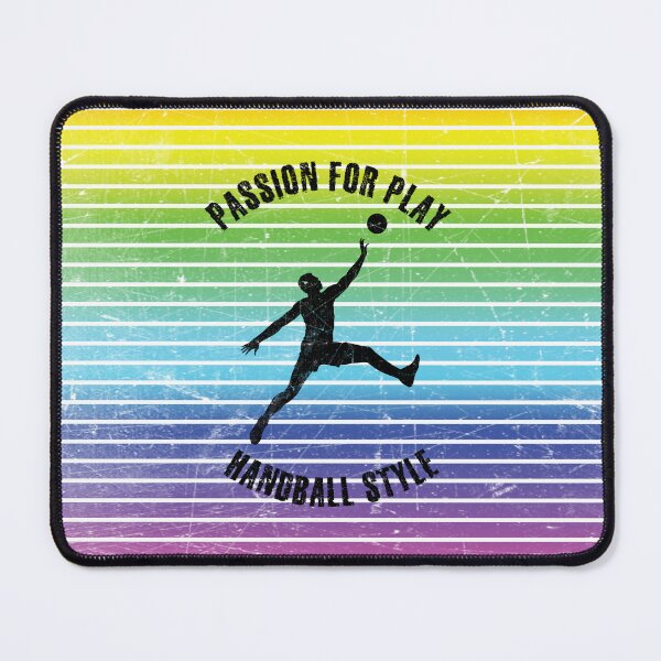 Item preview, Black silhouette of a man with a handball designed and sold by HarridanCreates.