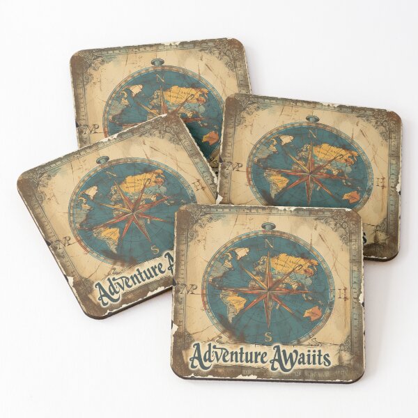 Item preview, Vintage Adventure Awaits: Nautical Exploration Composition designed and sold by Ace Apparel  Attire.