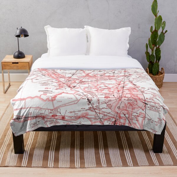 Item preview, Enroute Low Altitude Chart (ELUS1) red&white designed and sold by LAPilotGirl.