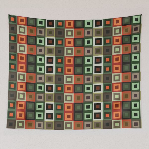 Item preview, Colorful Concentric Square Geometric Pattern designed and sold by Nisha Prabhu.