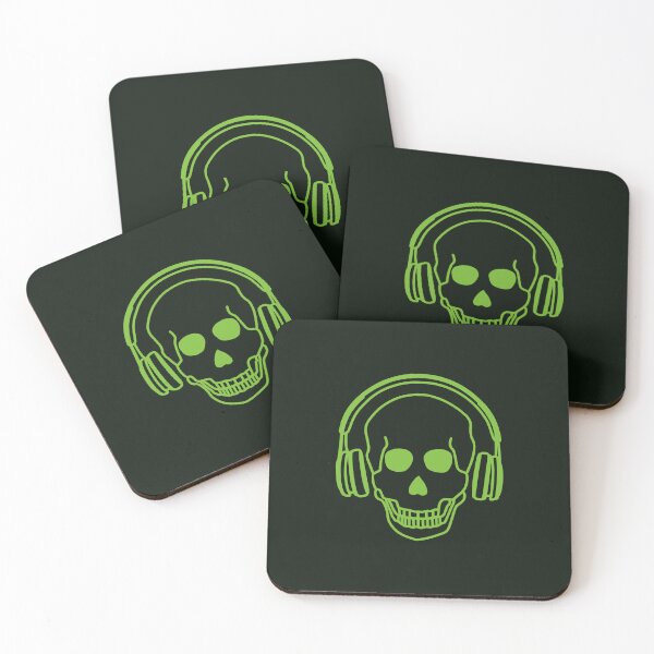 Item preview, Skull Listening to Music designed and sold by ElliesJourney.
