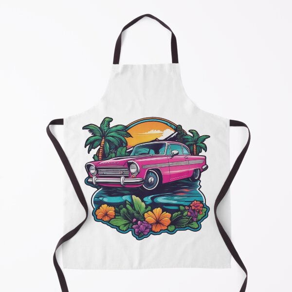 Item preview, Car paradise: classic meets tropical beauty designed and sold by Ink-Kreativ.