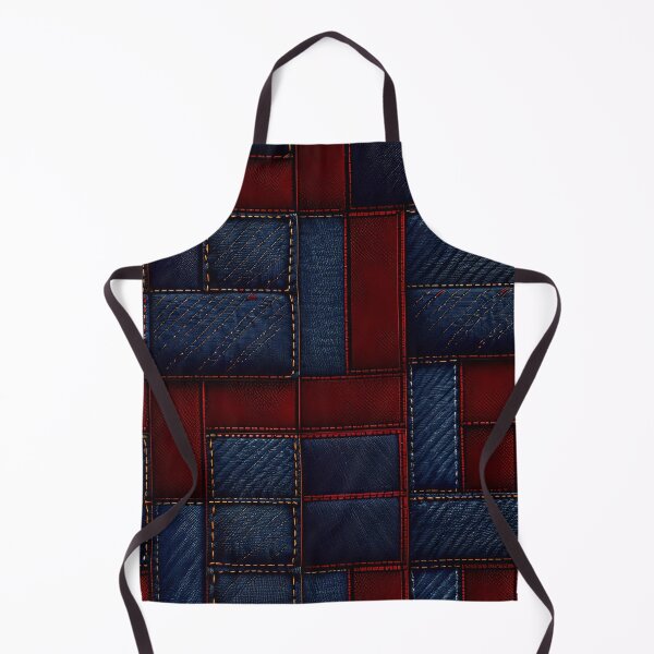 Item preview, Blue And Red Abstract Denim Pattern designed and sold by TheArtOfPat.