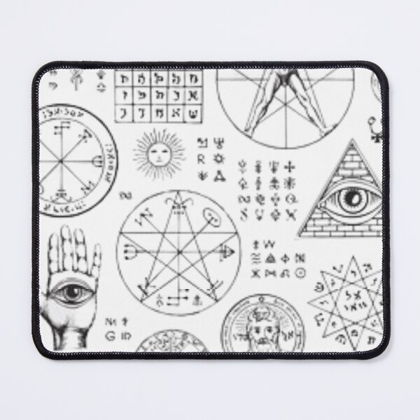 Item preview, Mystery Symbols, eye of knowledge, Phi symbol, symbols designed and sold by abeautifulife.