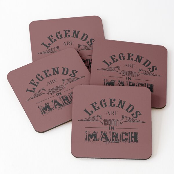 Item preview, LEGENDS ARE BORN IN MARCH - Quotes to inspire the spirit of victory designed and sold by VugArtShop.