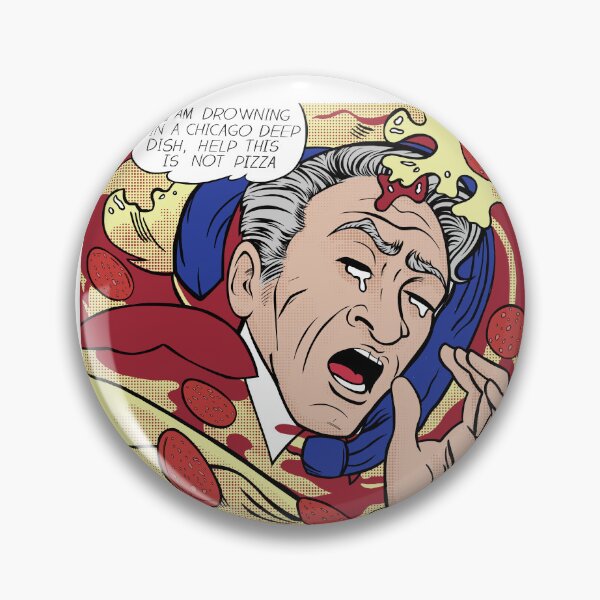Item preview, Jon Stewart Chicago Drowining Deep Dish Pizza designed and sold by ERICELIART.