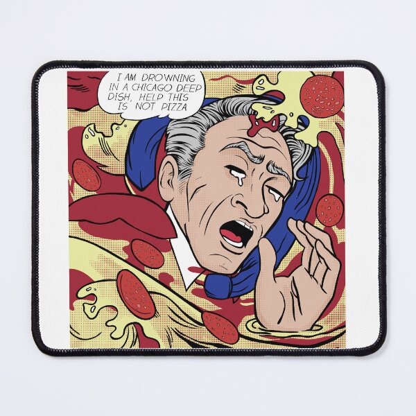 Item preview, Jon Stewart Chicago Drowining Deep Dish Pizza designed and sold by ERICELIART.