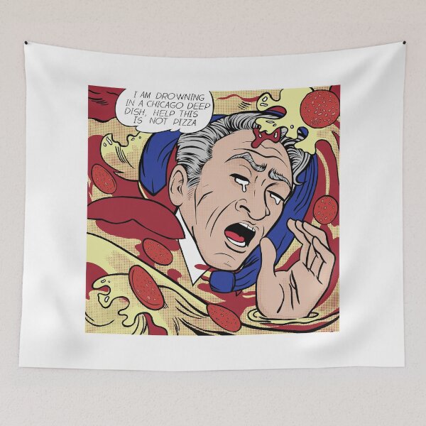Item preview, Jon Stewart Chicago Drowining Deep Dish Pizza designed and sold by ERICELIART.