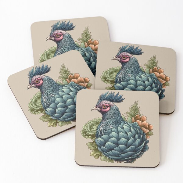 Item preview, Artichoke Bird #9 - Vintage Farmhouse Birds Collection designed and sold by RuralChicbyO.
